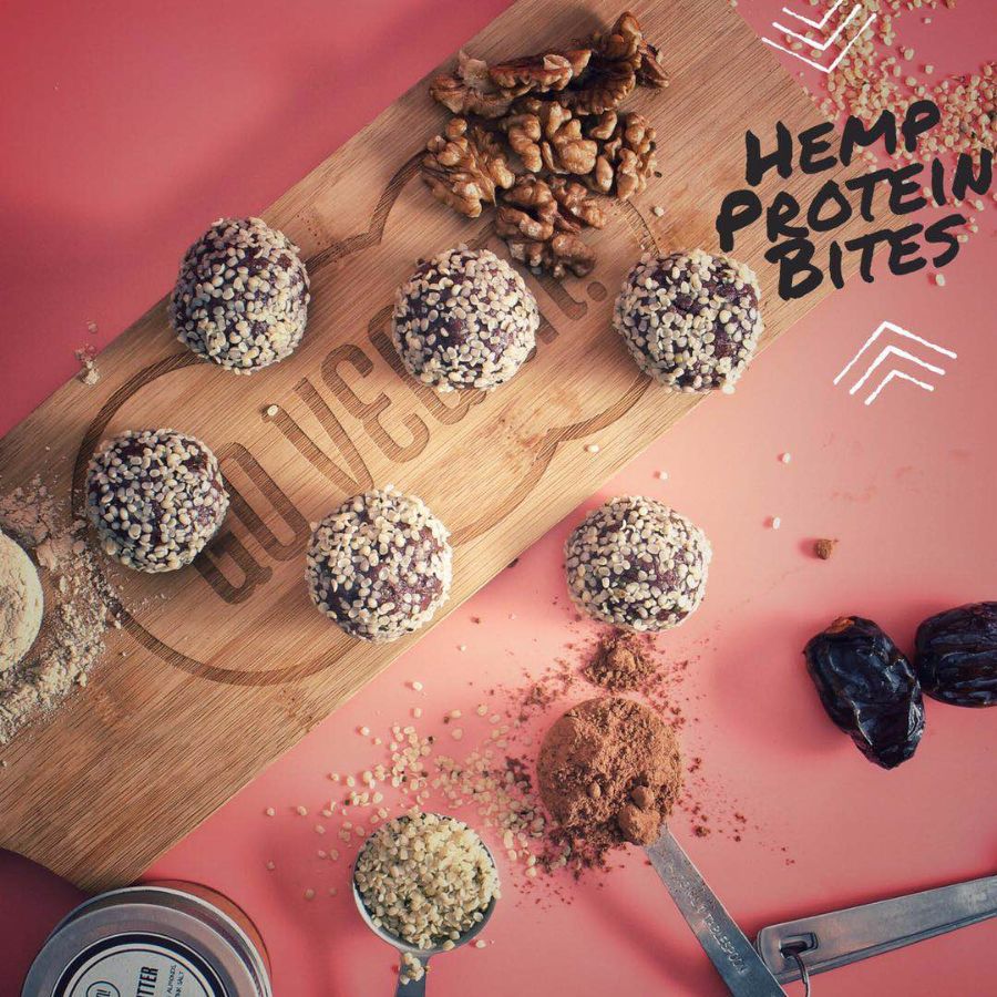 Chocolate Hemp Protein Bites